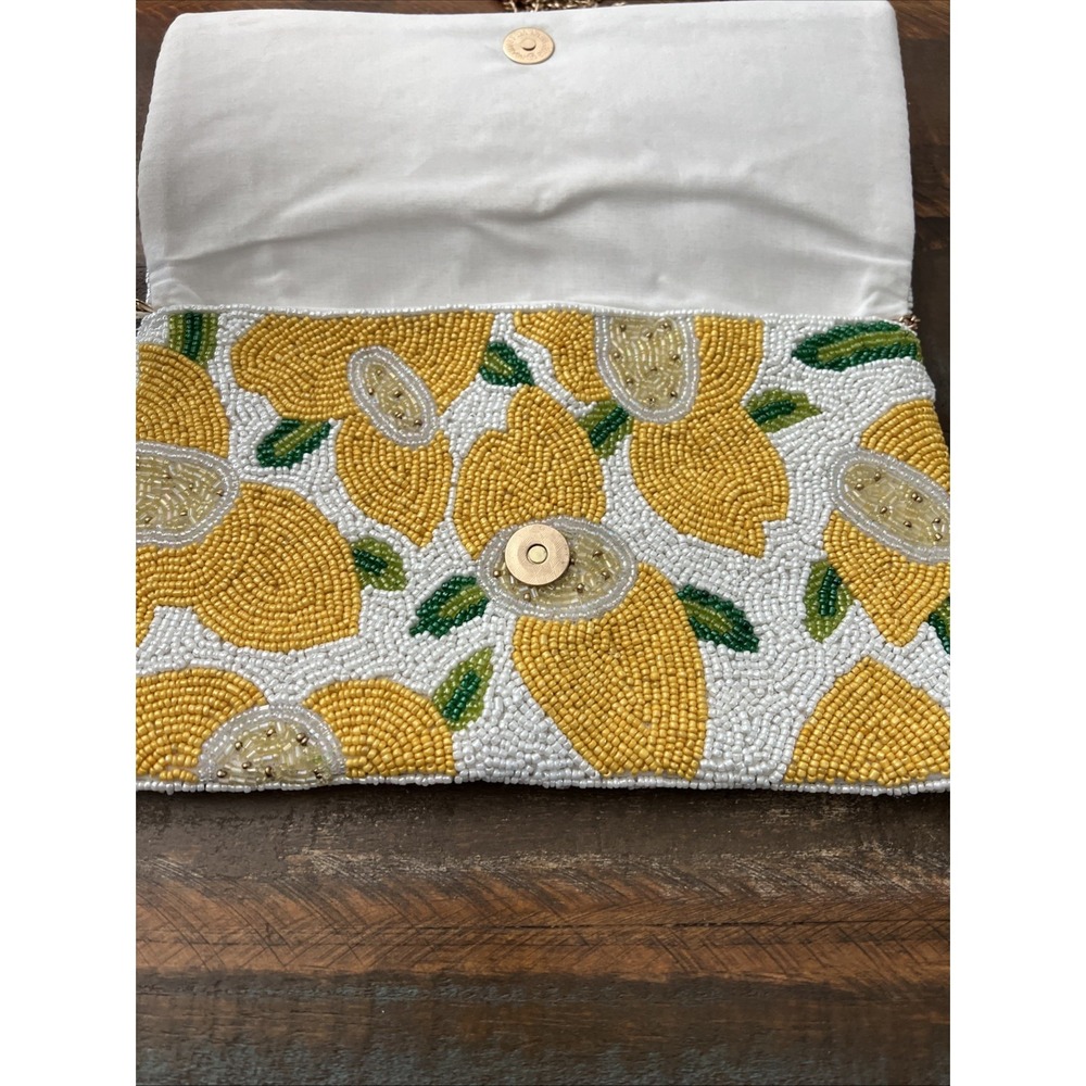 Beaded Lemon Clutch Bag Viral - Picture 6 of 11